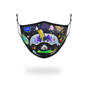 ADULT ASTRO PARTY FORM-FITTING FACE MASK