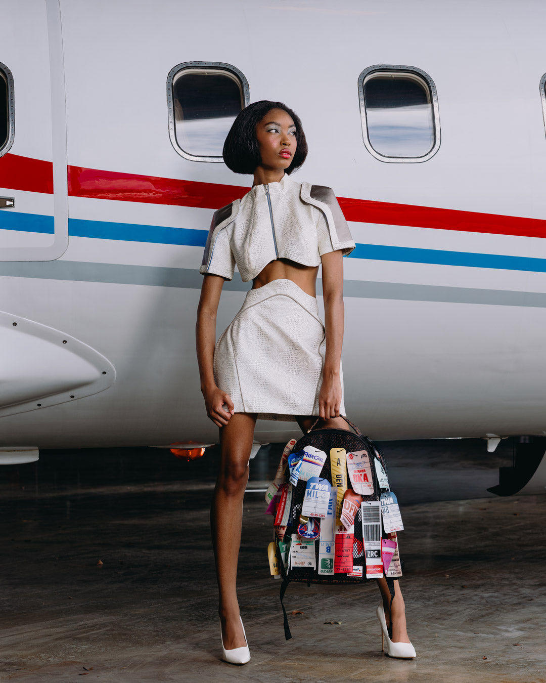 AMERICAN AIRLINES 100 YRS - TAGS ON TAGS BACKPACK - Image 8
