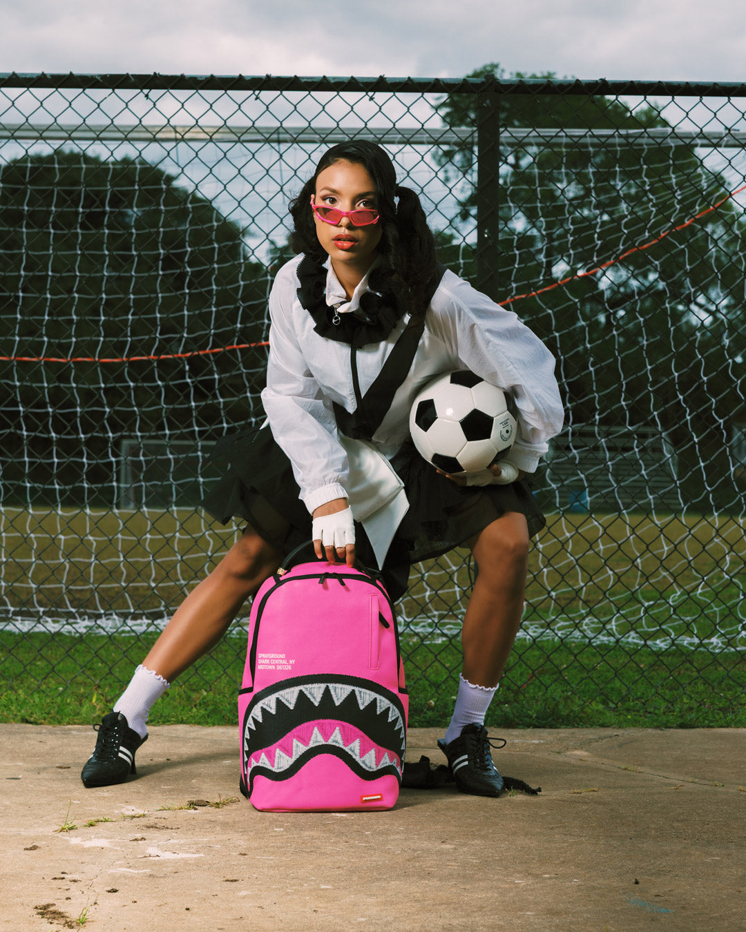 SHARK CENTRAL EMBROIDERED EFFECT BACKPACK - Image 4