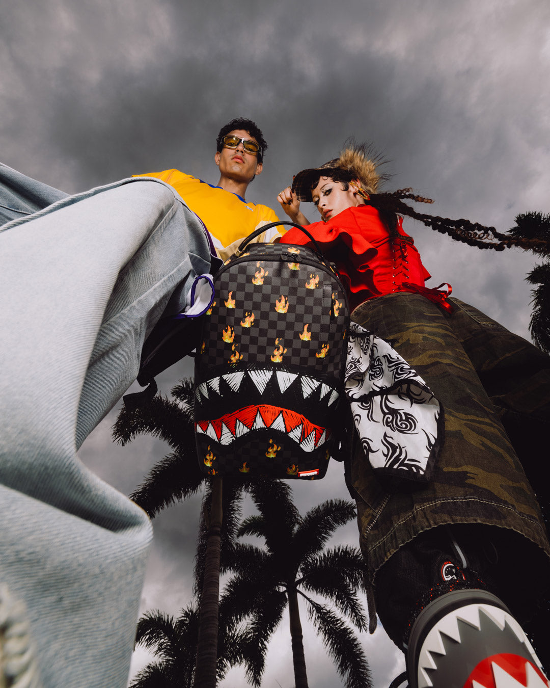 SUPER HOT FIRE SHARKS IN PARIS BACKPACK - Image 6