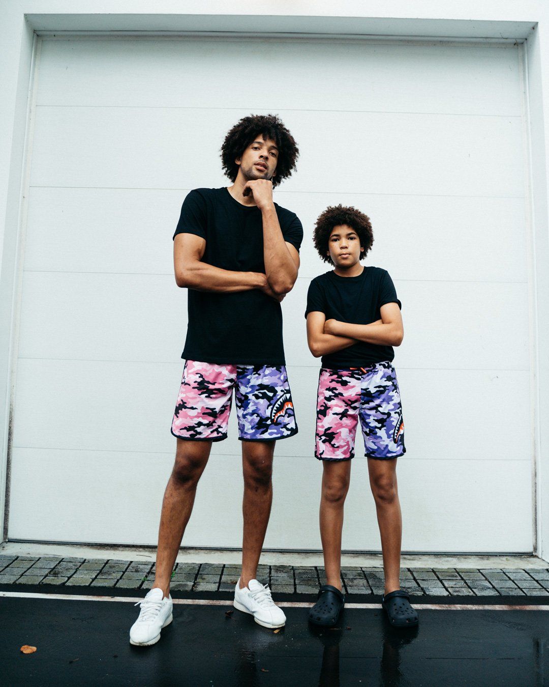 SPLIT CAMO CORTO SWIM TRUNKS - Image 7