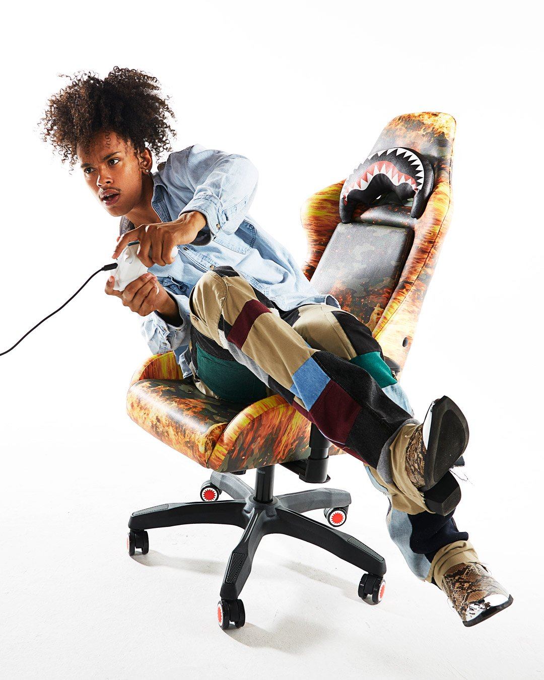 FIRE CAMO GAMING CHAIR ?C SUPER RARE - Image 4