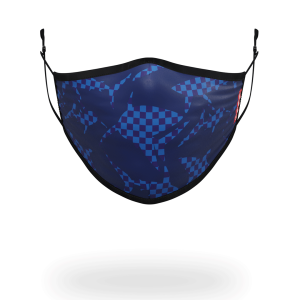 SHARK CHECK (BLUE) FACE MASK