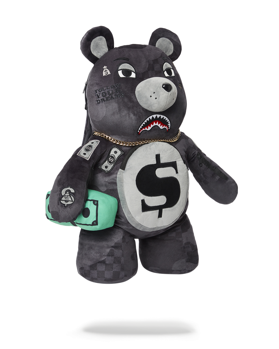 3AM NEVER SLEEP MONEYBEAR TEDDYBEAR BACKPACK - Image 3