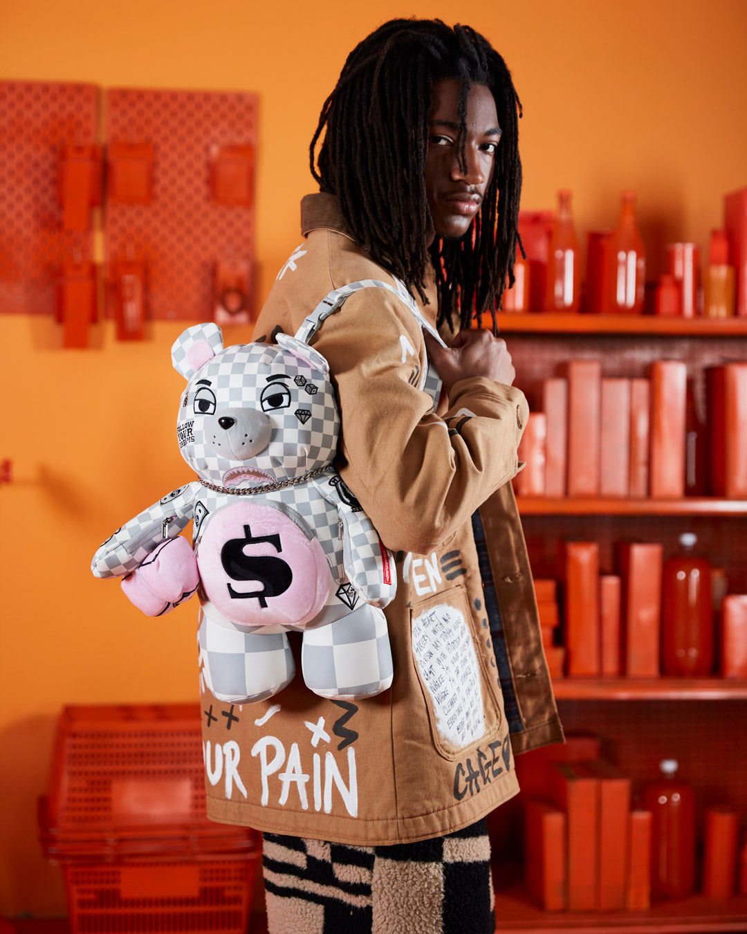 XTC LA PALAIS MEDIUM MONEYBEAR TEDDYBEAR BACKPACK - Image 2