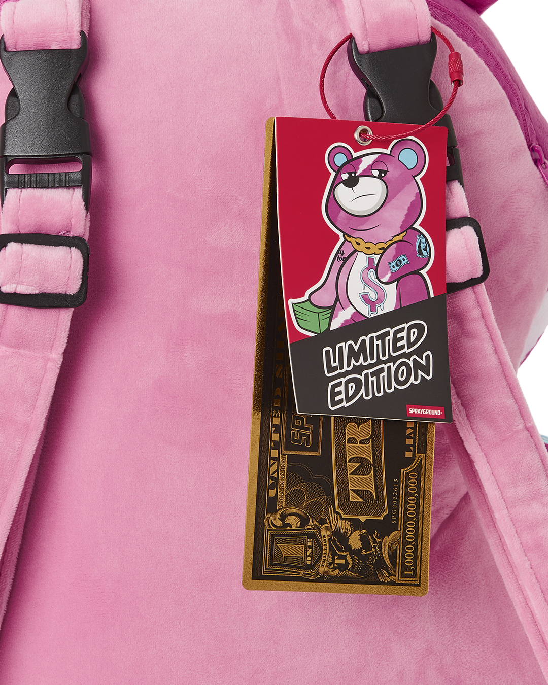 PINK PUNK MONEYBEAR TEDDYBEAR BACKPACK - Image 9