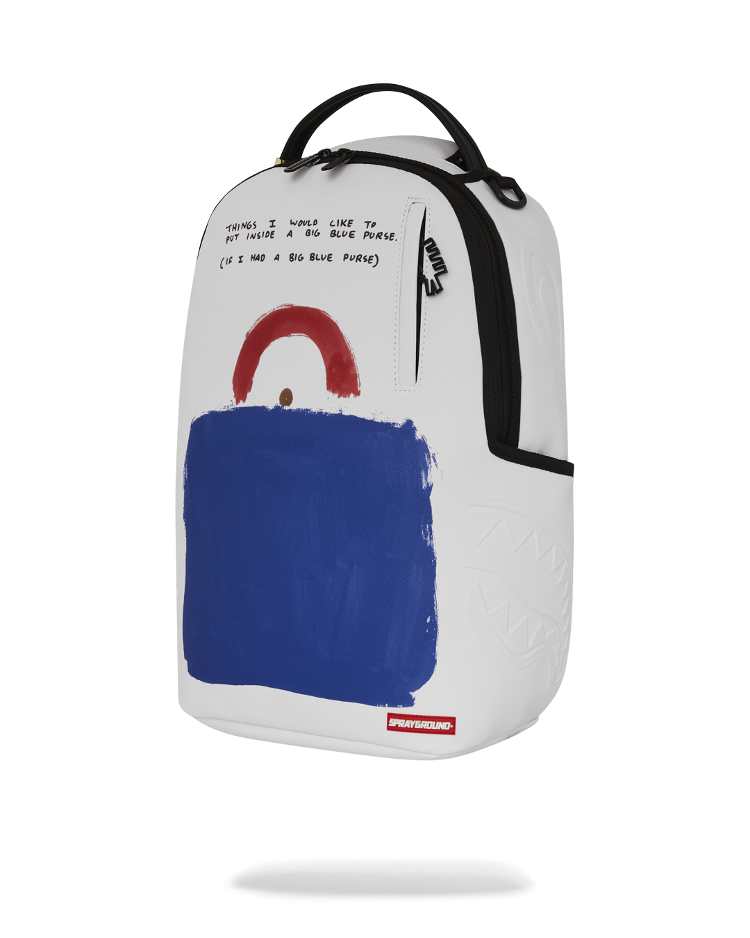 KEITH HARING BIG BLUE PURSE ART BACKPACK - Image 8
