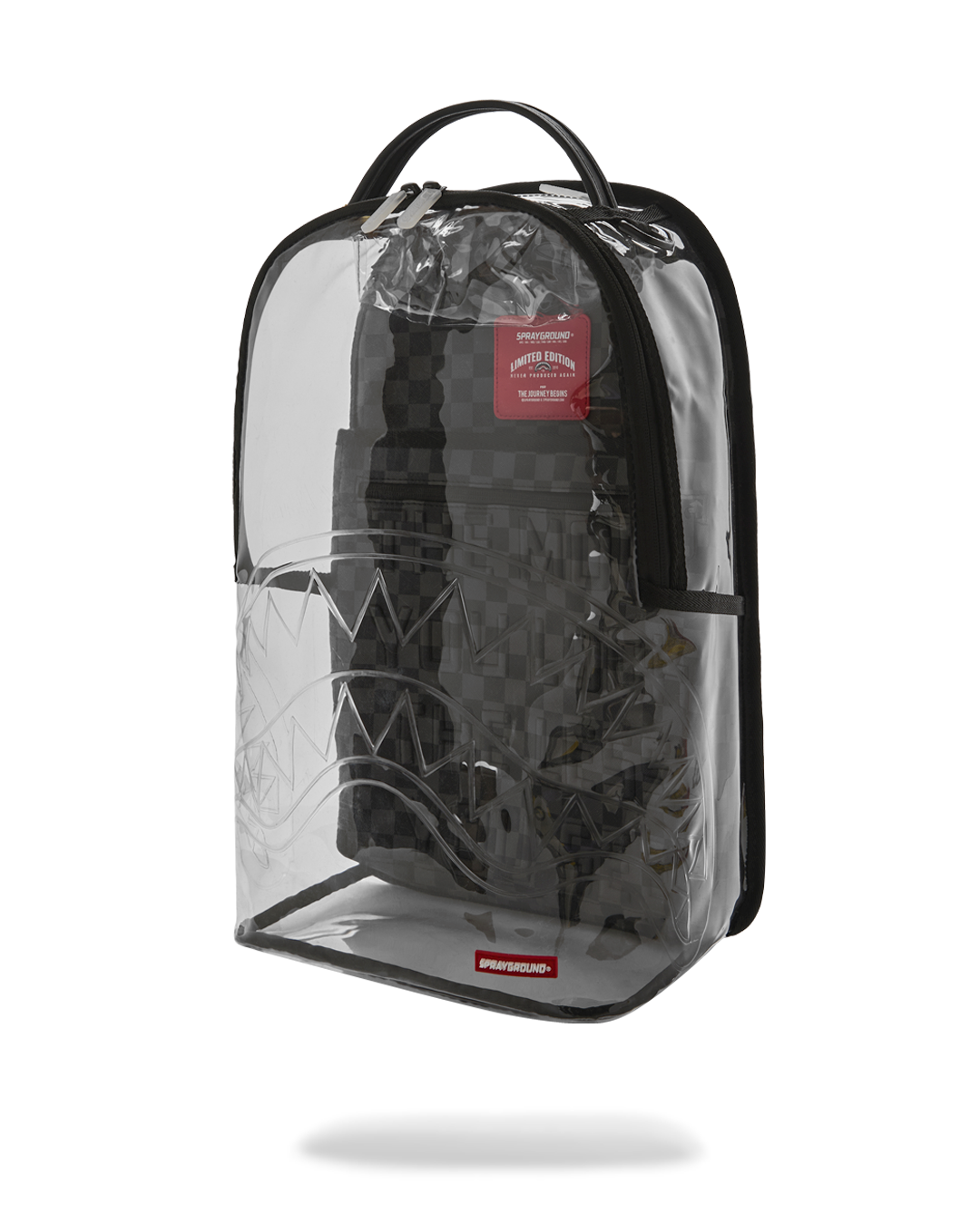 CLEAR DLX BACKPACK - CHECKED OUT (GRAY BLK CHECK) - Image 8