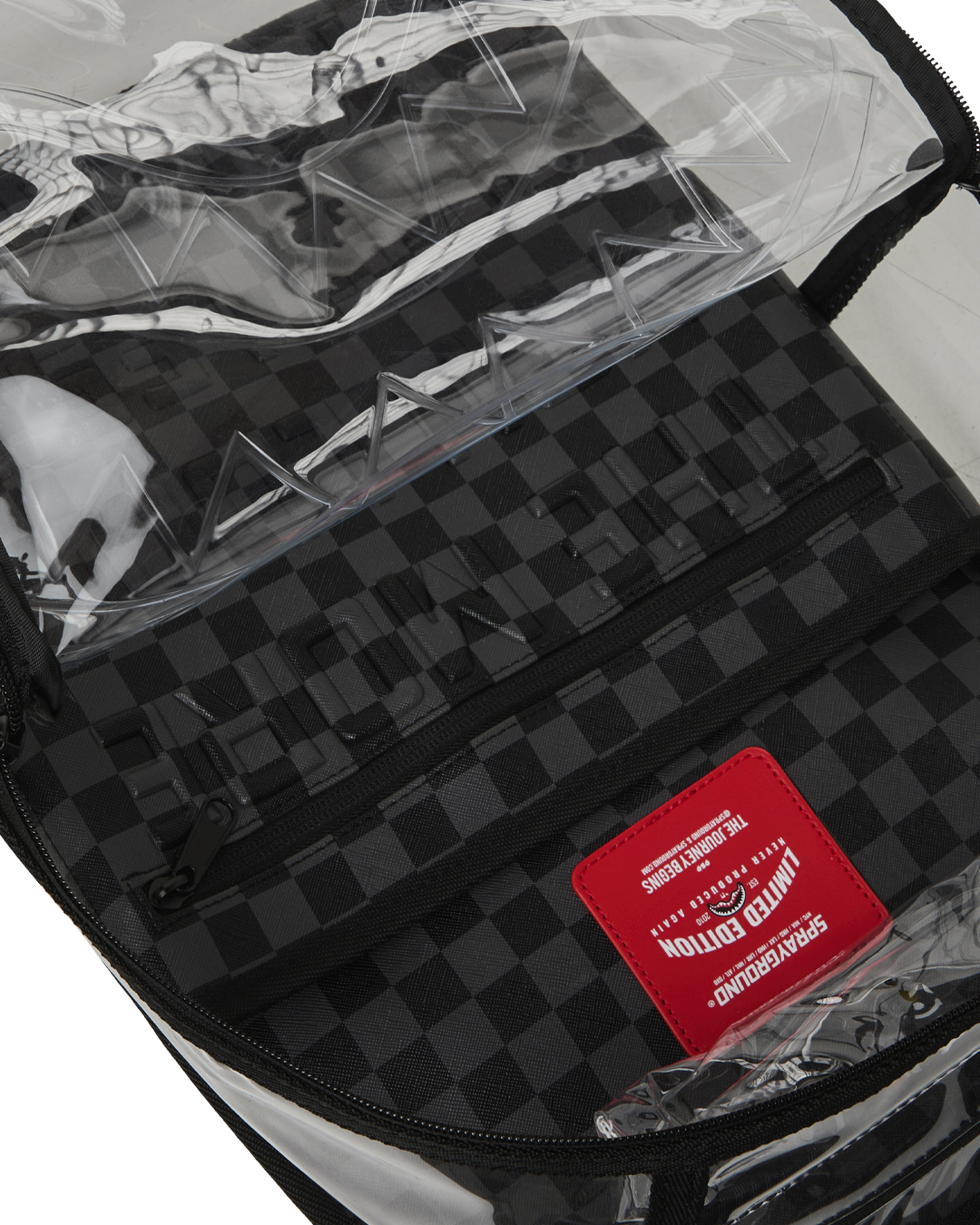 CLEAR DLX BACKPACK - CHECKED OUT (GRAY BLK CHECK) - Image 11