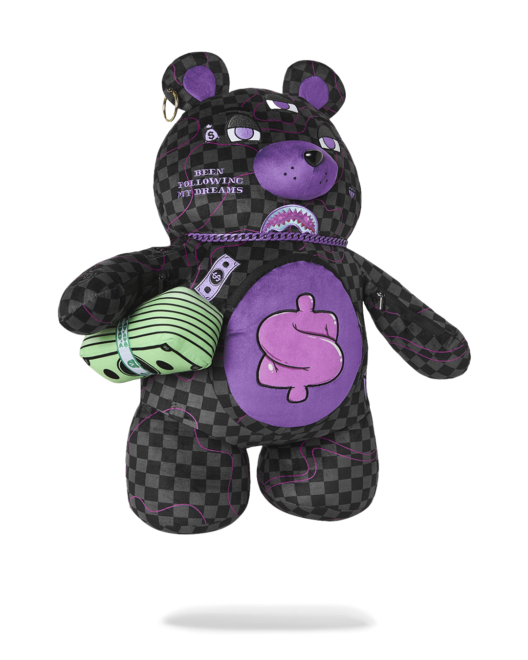 PURPLE SLIME SHARK MONEYBEAR BACKPACK - Image 3