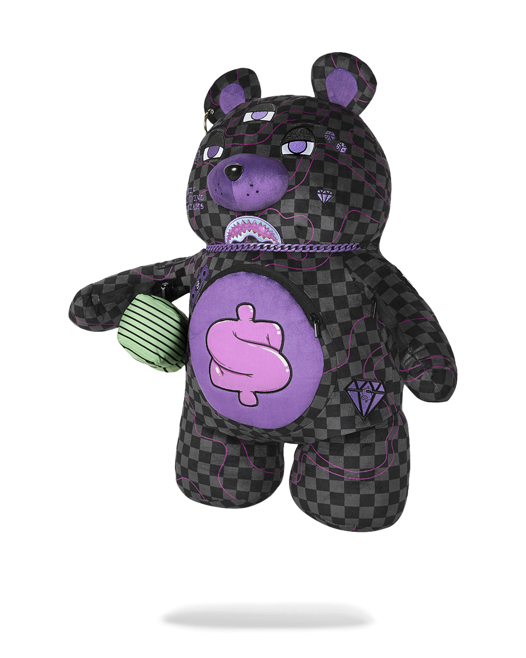 PURPLE SLIME SHARK MONEYBEAR BACKPACK - Image 5