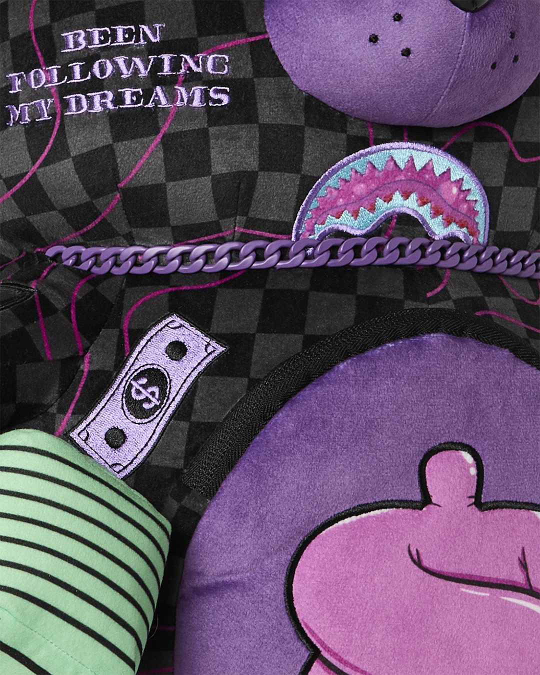 PURPLE SLIME SHARK MONEYBEAR BACKPACK - Image 9
