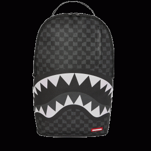 REVERSE MODE - PURPLE VELOUR TO BLACK CHECK BACKPACK