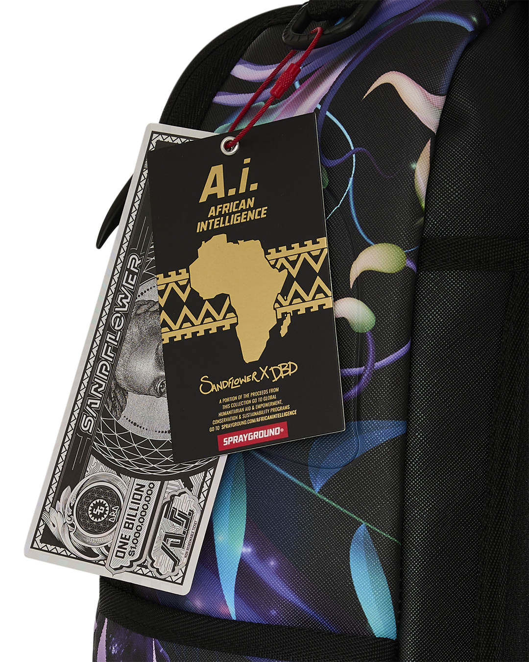 A.I. AFRICAN INTELLIGENCE INDIGO DUSK BACKPACK - SANDFLOWER COLLAB - Image 11