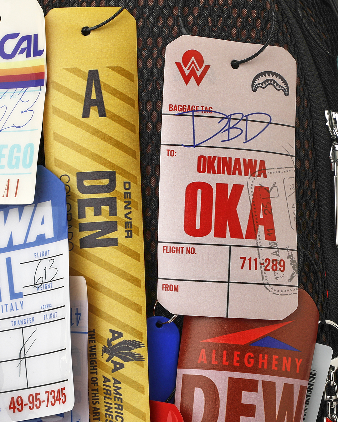 AMERICAN AIRLINES 100 YRS - TAGS ON TAGS BACKPACK - Image 17
