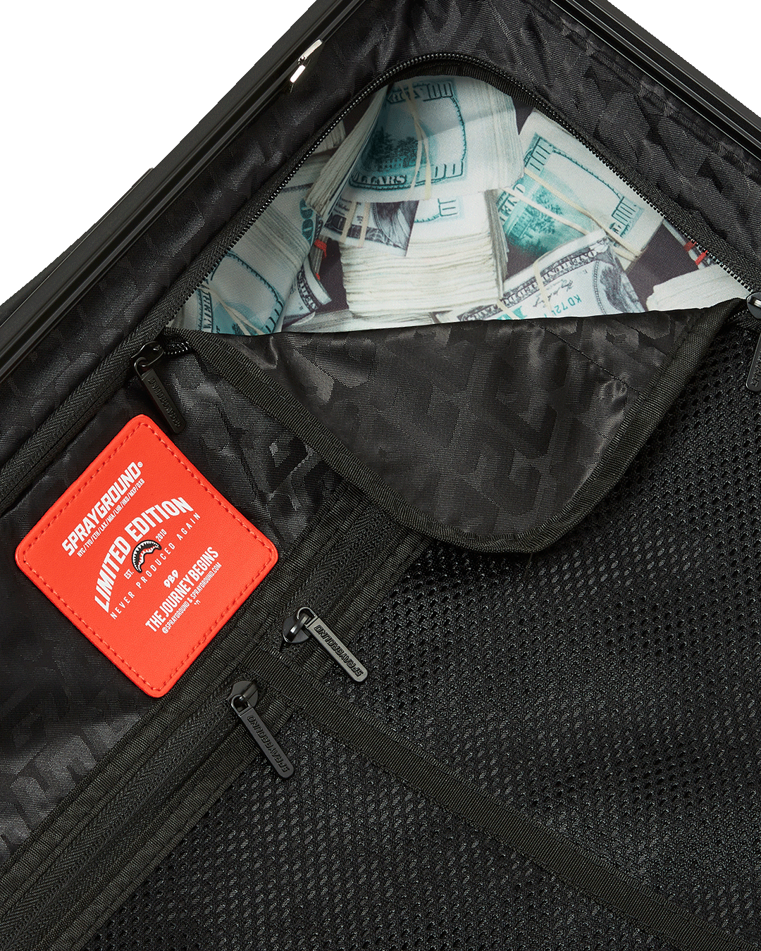 REALITY CHECK SHARKITECTURE CARRY-ON JETBLACK LUGGAGE (GUNMETAL HARDWARE) - Image 17