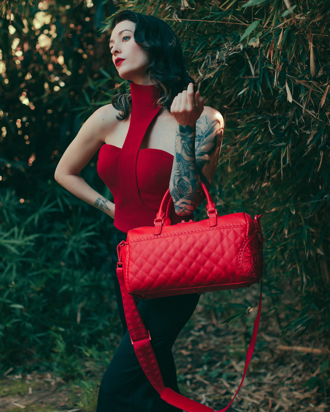 RED RIVIERA MINI DUFFLE - Image 2