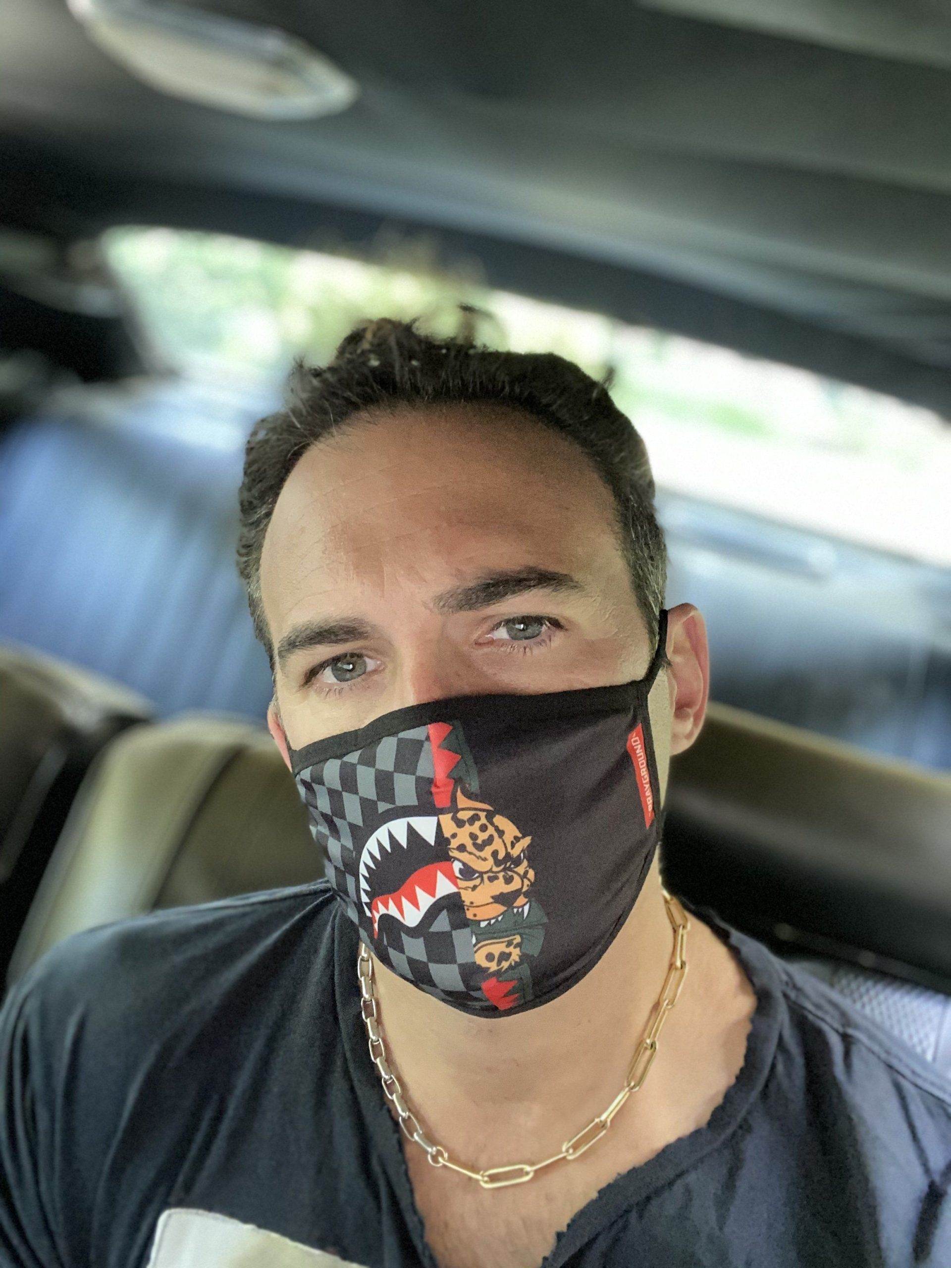 ADULT SPUCCI SPLIT FORM-FITTING FACE MASK - Image 3