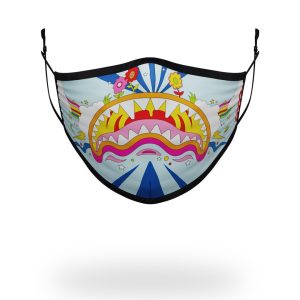 ADULT GROOVY SHARK FORM FITTING FACE MASK