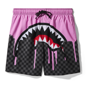 OCEAN DRIP CHECK SWIM SHORT