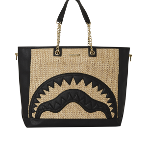 RAFFIA PALM TOTE