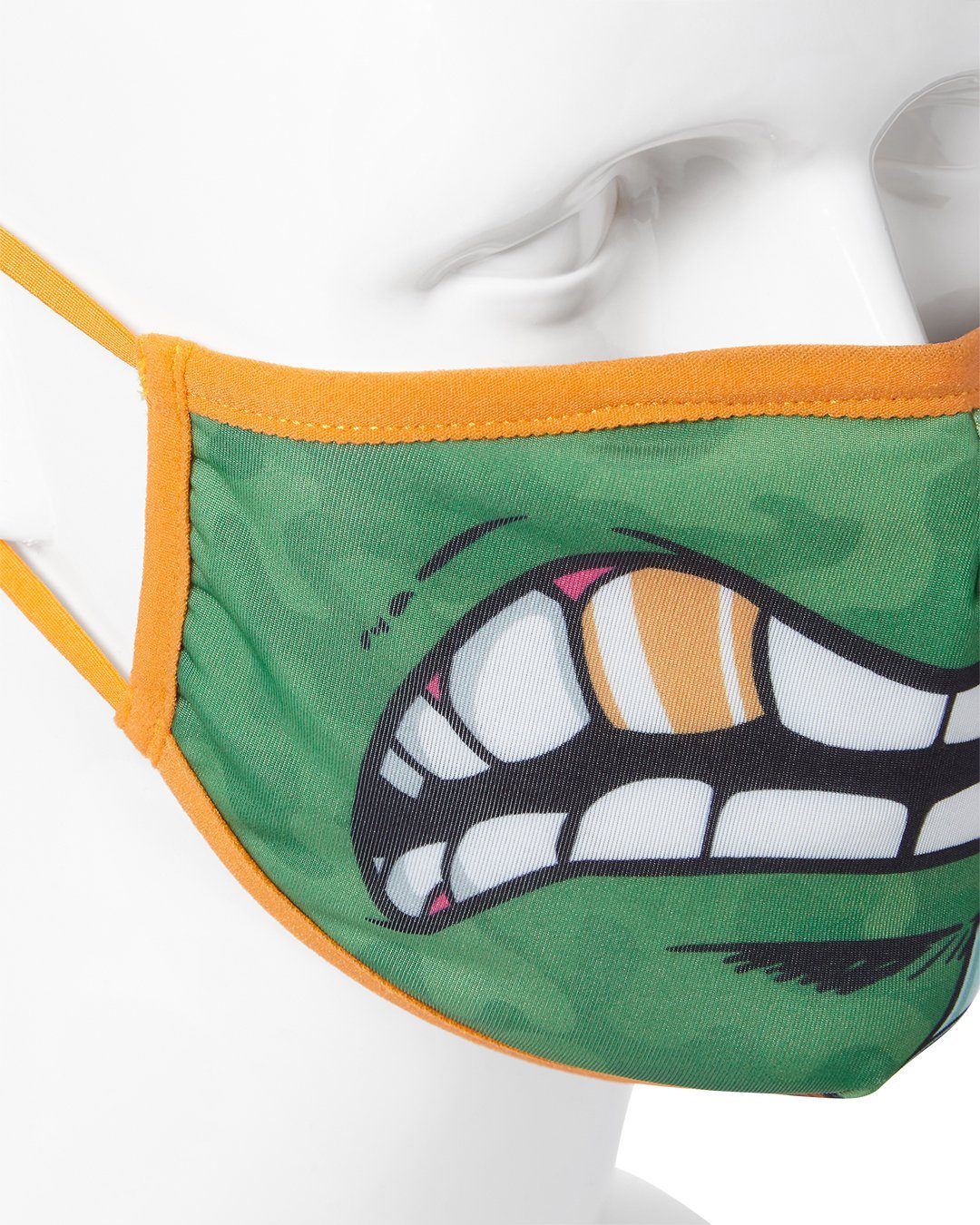 ADULT TMNT: MICHELANGELO SHARK FORM FITTING FACE-COVERING - Image 4