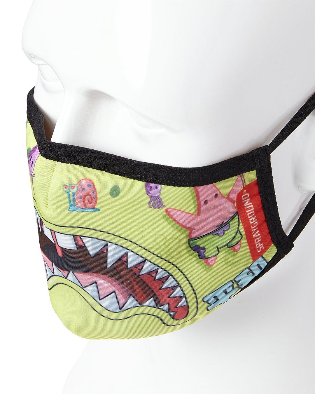 ADULT SPONGEBOB JAPAN SHARK FORM FITTING FACE-COVERING - Image 3