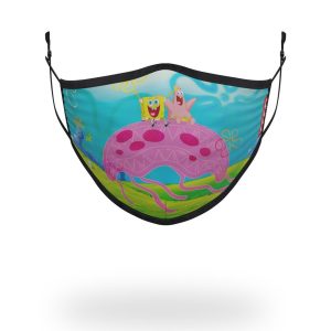 ADULT SPONGEBOB JELLY SHARK FORM FITTING FACE-COVERING