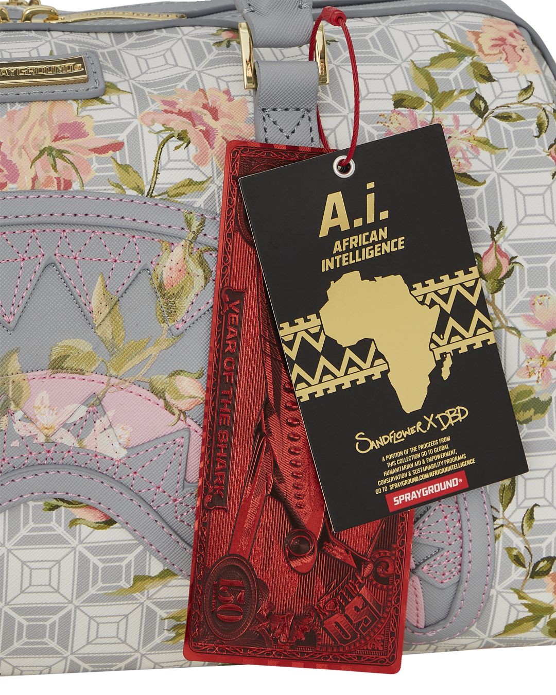 A.I. AFRICAN INTELLIGENCE ELEGANT ENERGY MINI DUFFLE ?C SANDFLOWER COLLAB - Image 12