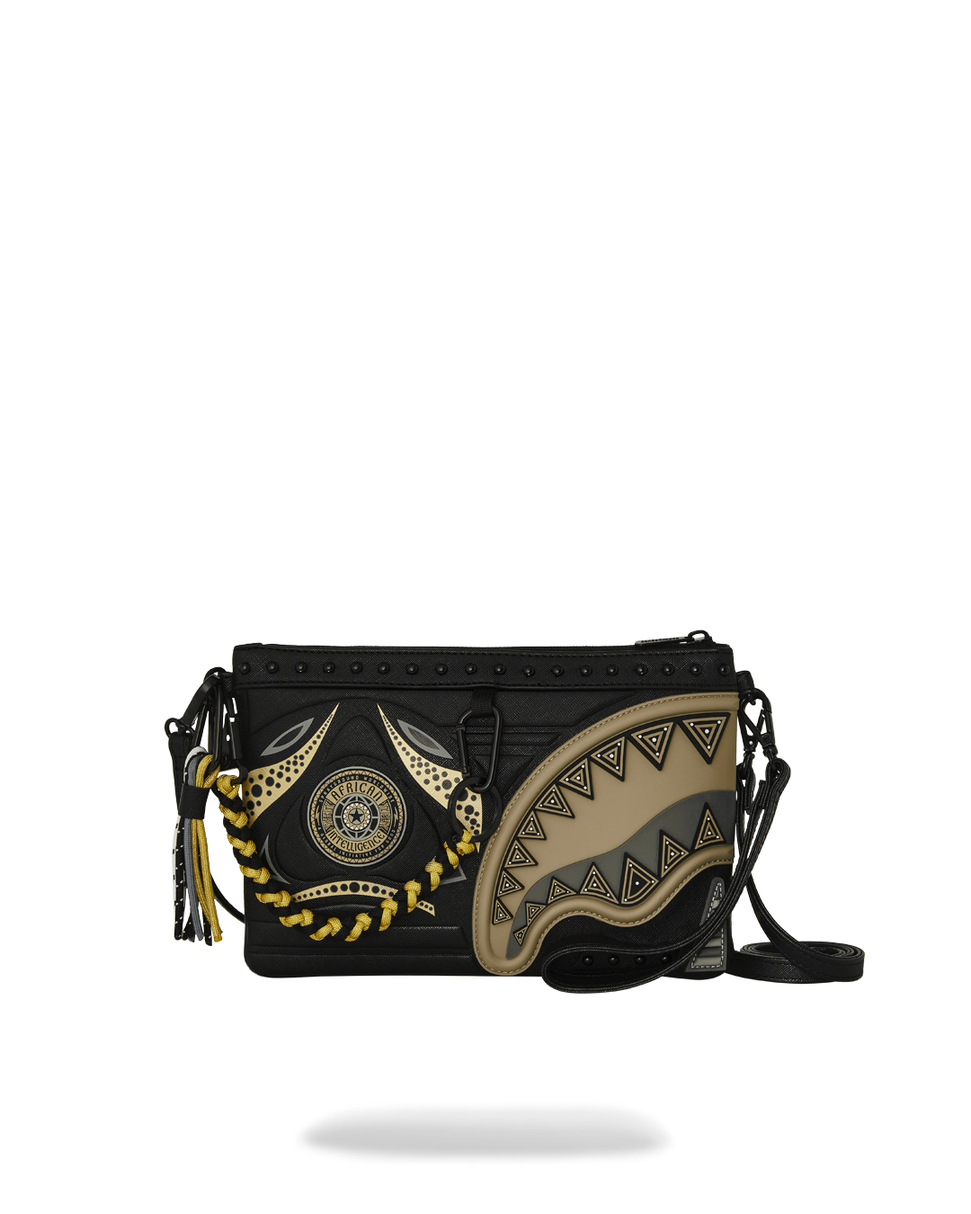 A.I. AFRICAN INTELLIGENCE SHARKS OF THE GOLD OCEAN CROSSOVER CLUTCH ?C SANDFLOWER COLLAB